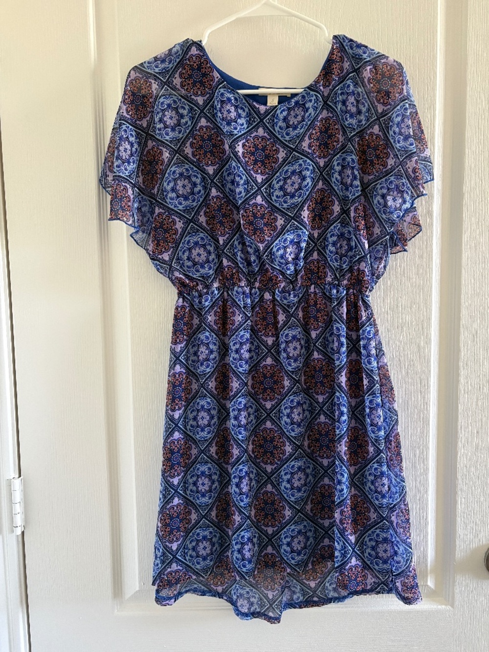 Bell cap sleeve pattern dress